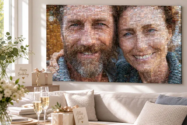 esempio mosaico foto compleanno