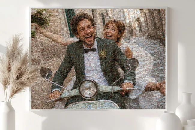 esempio mosaico foto matrimonio