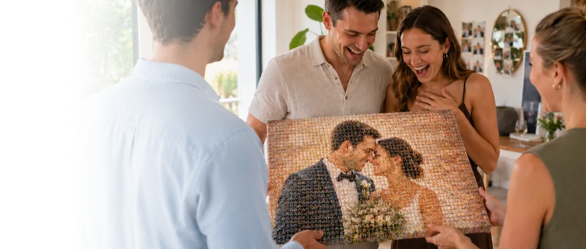 fotomosaico hero anniversario di matrimonio